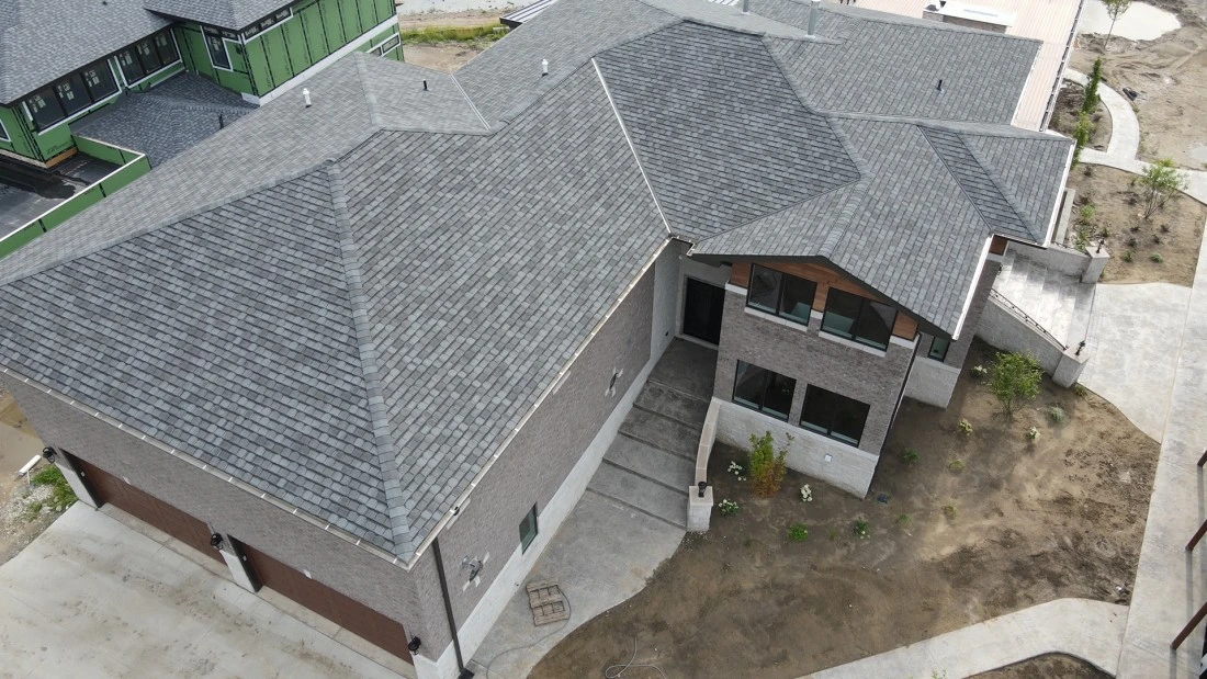 residential roof installed by GC Commercial Roof Systems